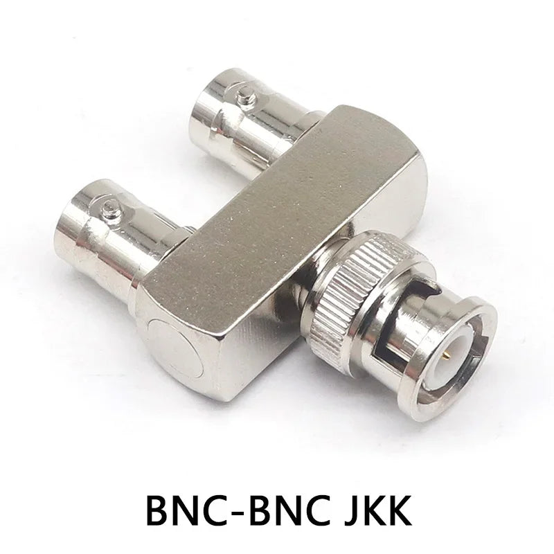 BNC-JKK BNC one male two All copper radio frequency coaxial monitoring adapter female two female one male three-way head