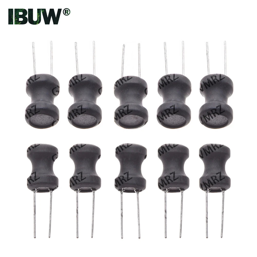 10PCS 0912 9*12mm 1MH 2.2MH 3.3MH 4.7MH I-shape Power Inductor Inductance Copper Coil 100uh 470UH 330UH