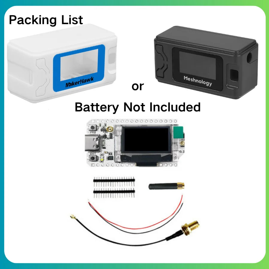 Heltec WiFi LoRa 32 V3 Development Board with Plastic Case ESP32 S3 SX1262 Meshtastic LoRaWAN Compatible OLED Display