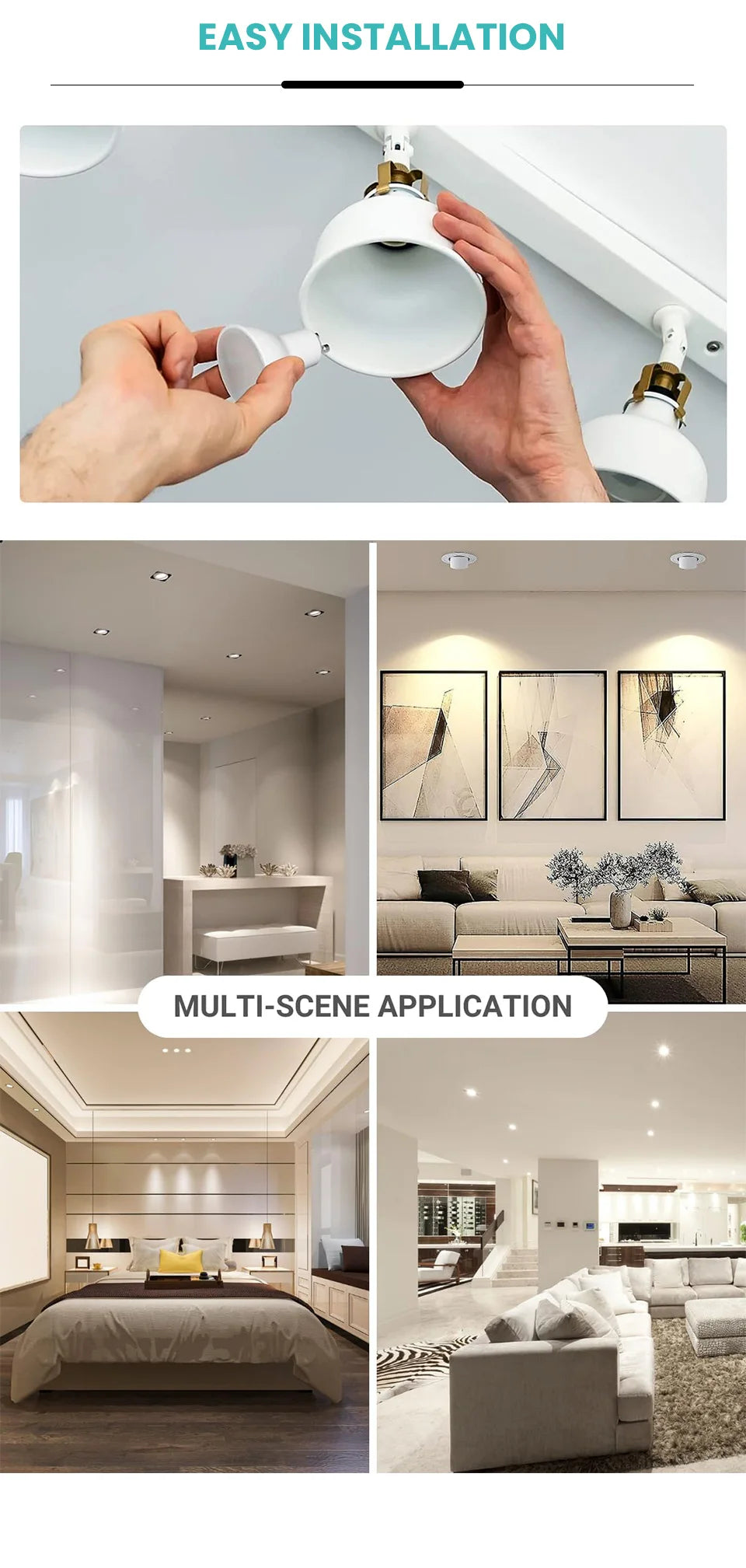 1-10PCS LED spot light GU10 AC220V LED energy saving bulb 3W 6W 9W 12W LED Lamp Spotlight Bulb 38 Degree lampara for home