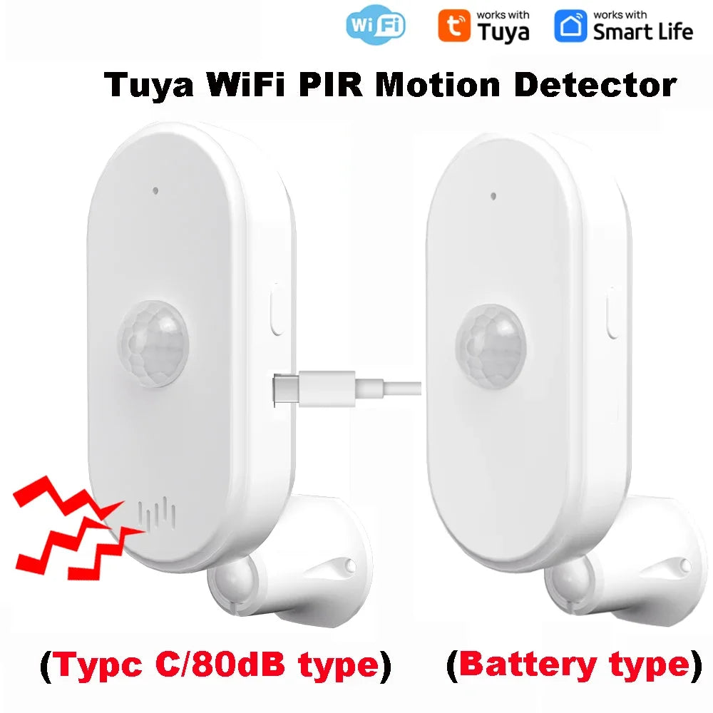 Tuya WiFi PIR Motion Sensor Human Body Detect Sensor Smart Life Infrared PIR Sensor for Home Security Protection