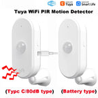 Tuya WiFi PIR Motion Sensor Human Body Detect Sensor Smart Life Infrared PIR Sensor for Home Security Protection