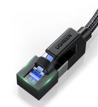 UGREEN CAT8 Ethernet Cable 40Gbps 2000MHz RJ45 to RJ45 Networking Cotton Braided Internet Lan Cord for PC Router PS5 RJ45 Cable