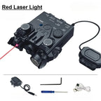 20mm Rail Mount DBAL-A2 Device, Red Green Laser Aiming Indicator, Portable White LED Flashlight for Outdoor Toys