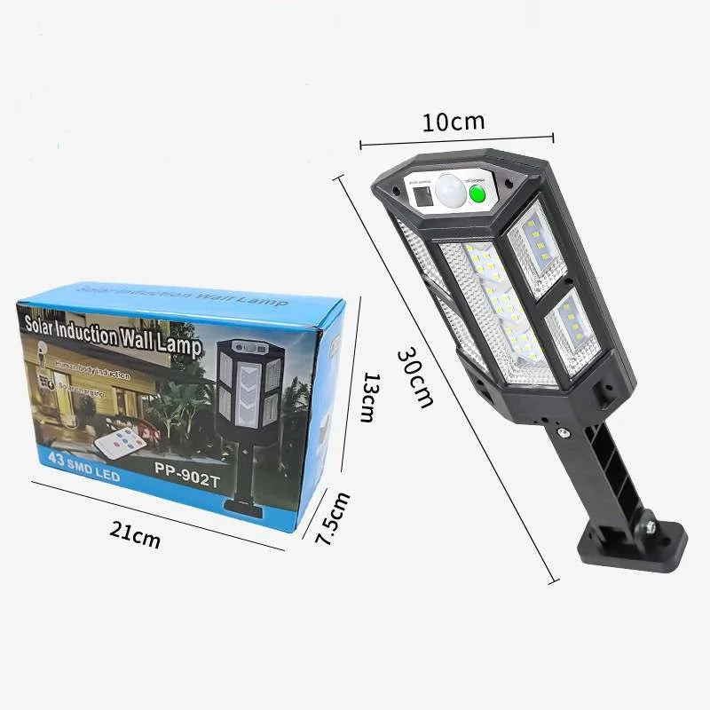 2025 NEW 43LED 60000LM Solar Outdoor Lights Wall Lamp Sunlight Motion Sensor Light Waterproof Garden Street Outdoor Solar Lamp