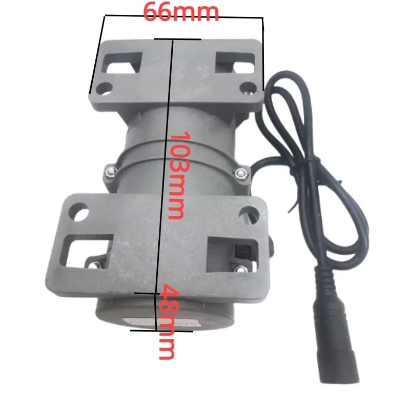 3650 Small Massage Table Vibration Motor 12V 24V Double Eccentric Brush DC Vibration Motor/Motor and Power Supply 3800rpm Alarm