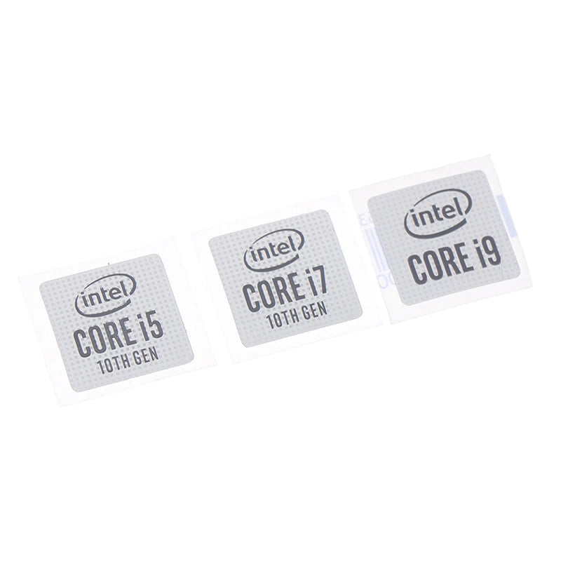 100% Brand New  5pcs 10th Generation Core I5 I7 I9 DIY Sticker Label Notebook Decoration
