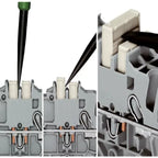 Ready Stock WAGO 2001‑402/403-410 2‑Way Comb Jumper Bar 17.5A 800V Light Grey For 2001‑Series 4.2mm Spring Terminal Block