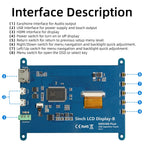 5 Inch HDMI LCD Display 800*480 Capacitive Touch Screen for Raspberry Pi 5 4B 3B 2B B+ B 3A+ A+ Zero W Zero