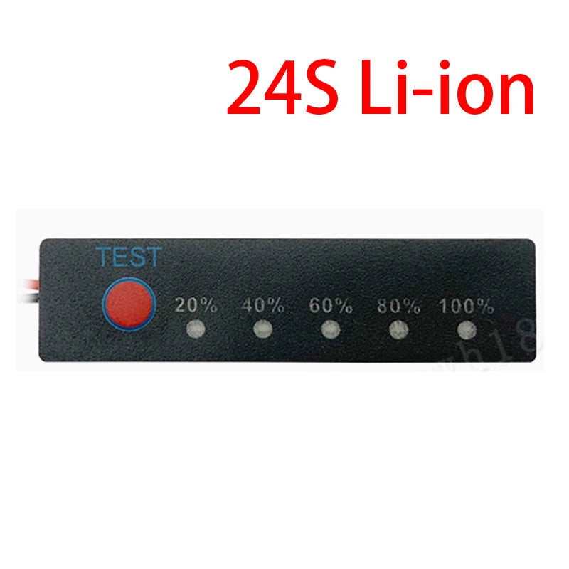 1-24S 7S 8S 10S 13S LifePO4/Li-ion Battery Packs Capacity Indicator Meter Power Level Tester Module Display Board Panel