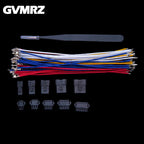 JST SM 2.54mm Male & Female Connector Kit with 22AWG Pre-Crimped Wire SM2.54 2/3/4/5/6 Pin Housing Adapter Cable Connector