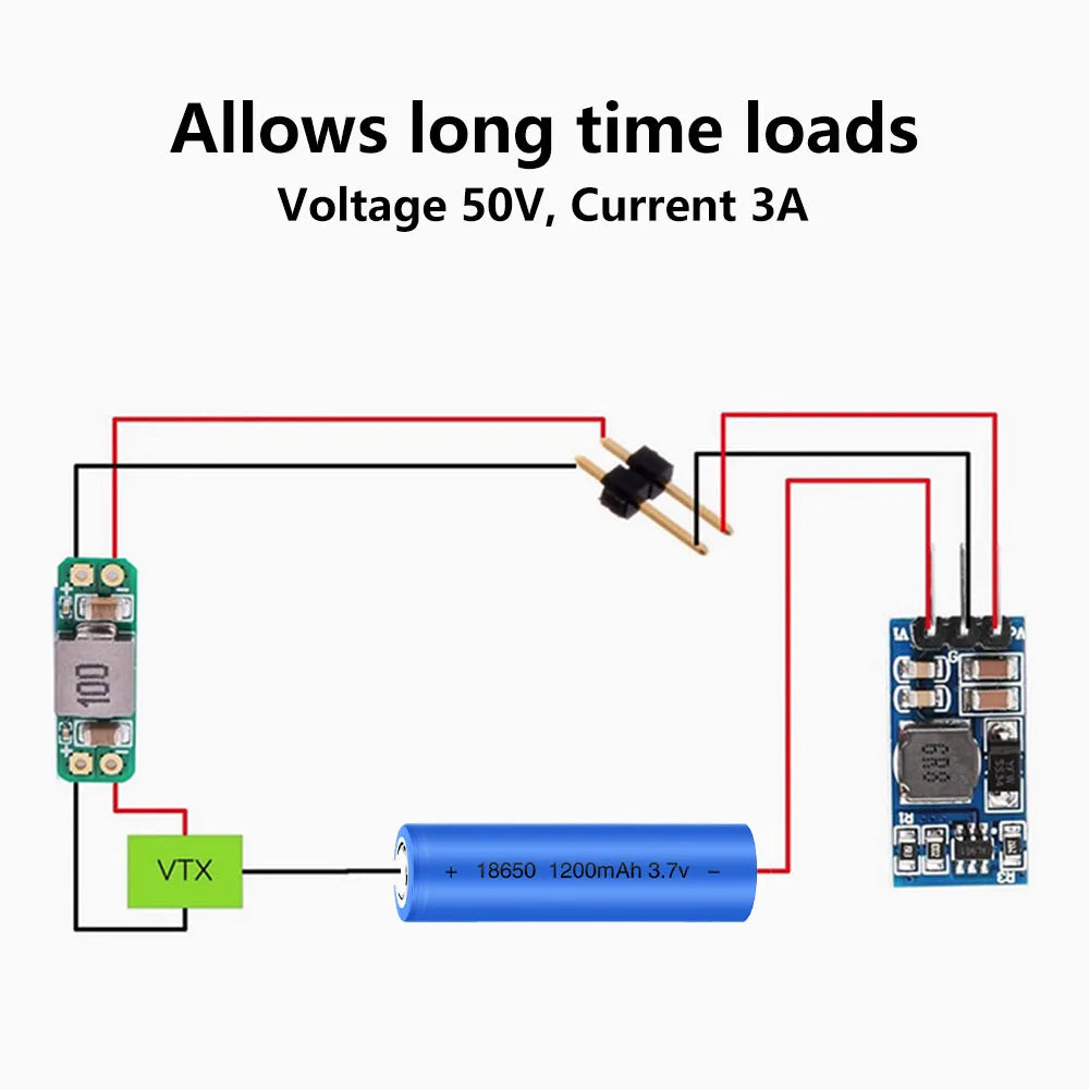 LC Filter Module 3A 5-30V Built-in Reverse Polarity Protection Radiated Filter for FPV Drone