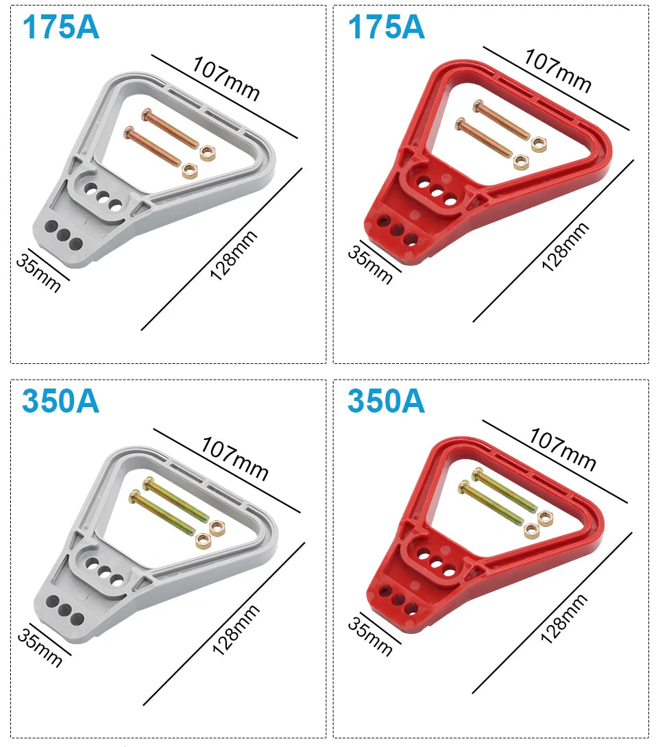 OMCH 50A 120A 175A 350A Double Pole with Copper Contact Power Connectors Accessories Handle Soft Rubber Dust Cover