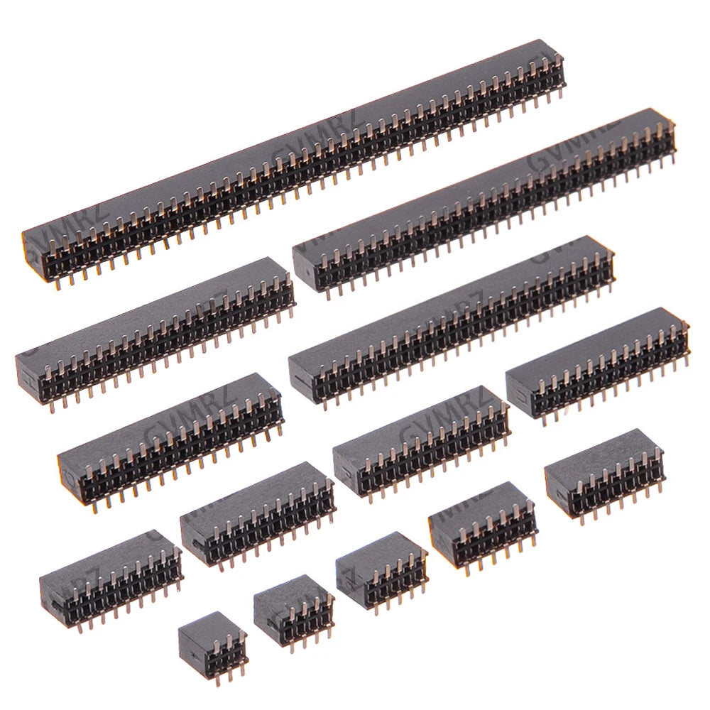 10pcs SMT 1.27mm 1.27 Double Row Female Breakaway PCB Board Pin Header socket Connector Pinheader 2*5 2*10