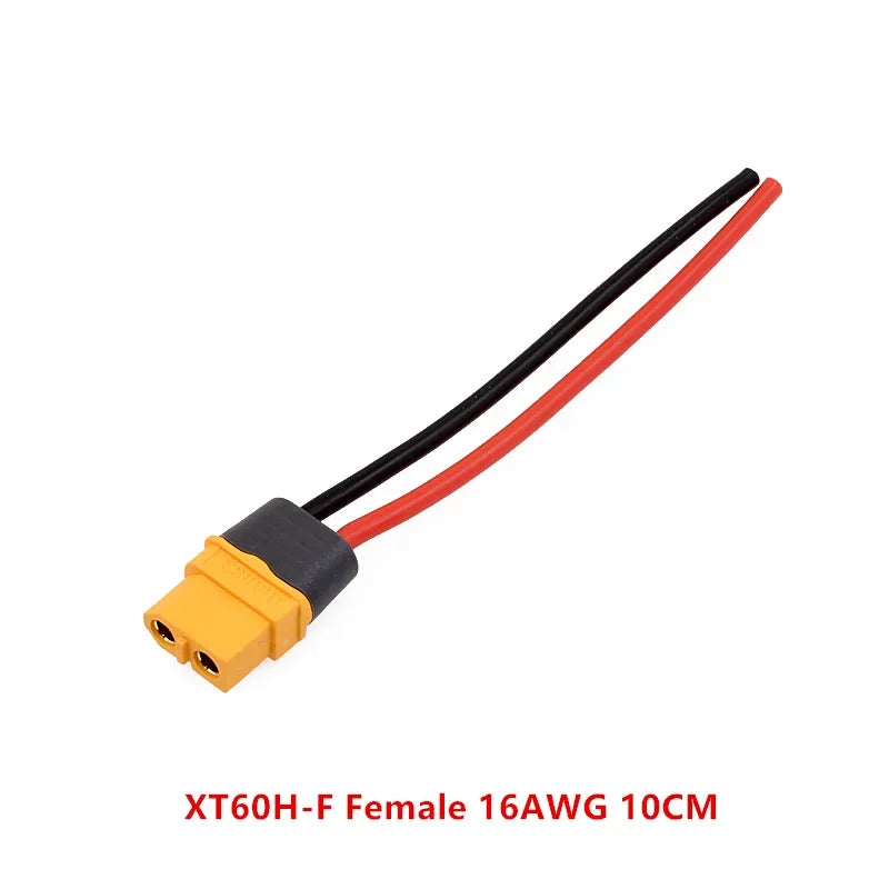 10cm/20cm/30cm 12AWG 16AWG XT60H Male to Female Plug Extending Wire Cable Adapter Convertor for Battery Power Connect