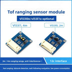 VL53L0X VL53L1X TOF Sensor I2C Interface High-Precision 2m/4m Distance Detector