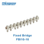 10Pcs UK 10N Screw Feed-through DIN Rail Terminal Block 10mm Cable Plug Multi-color Universal Wire Electrical Connector UK10N