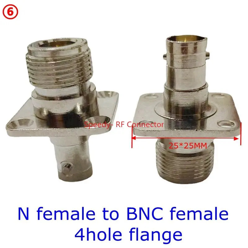 1Pcs L16 N Type To BNC Male Plug Female Jack Connector Q9 BNC To N Type Right Angle Coaxial  Adapter RF Fast Delivery Copper