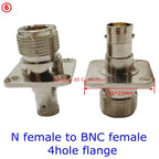 1Pcs L16 N Type To BNC Male Plug Female Jack Connector Q9 BNC To N Type Right Angle Coaxial  Adapter RF Fast Delivery Copper