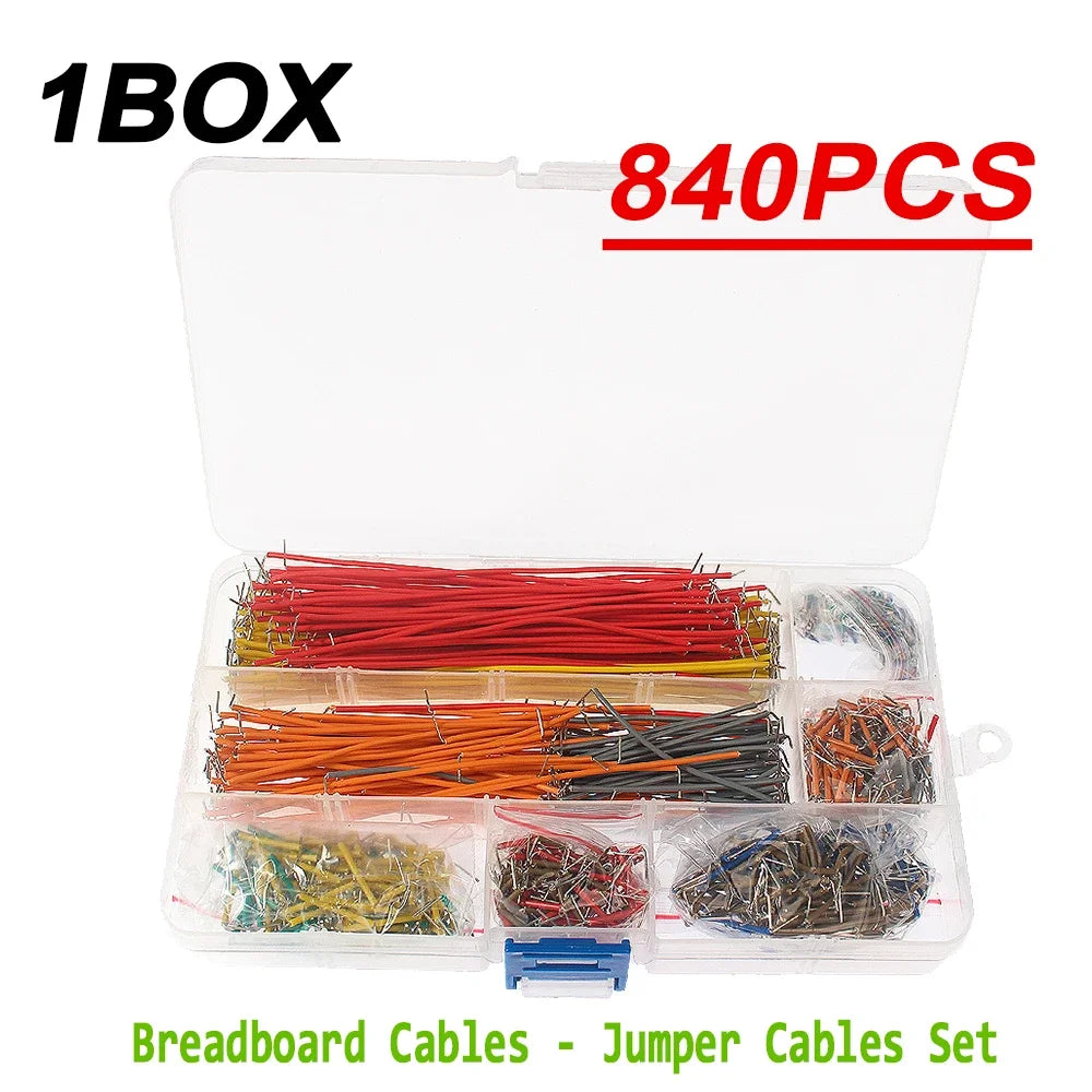 New 120/350/560/840PCS Breadboard Jumper Wire Kit 14 Lengths Assorted for Breadboard DIY Kits 26AWG 7.8cm Jumper