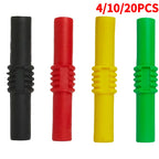 4-40PCS Gold-Plated Female Stackable Banana Jack Connectors,Metal Extension Couplers for Binding Posts and Electrical Test Leads