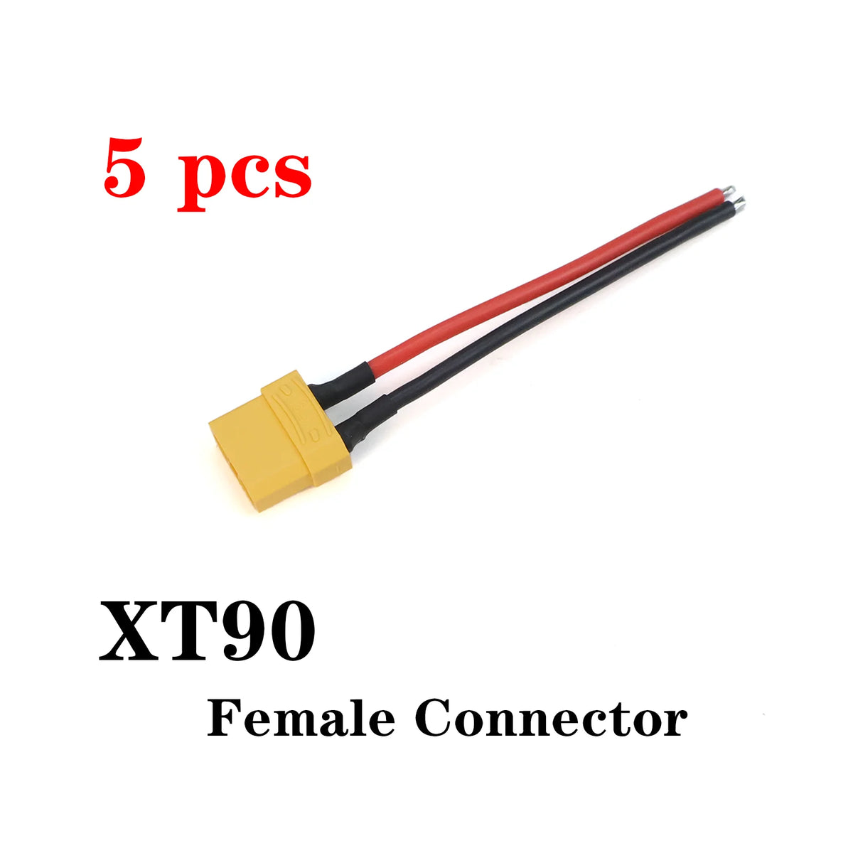 XT90 Male Female Connector Plug Silicone Wire 10AWG Tinned Copper 10cm Pair for RC Lipo Battery Drone FPV Car Boat Charger DIY