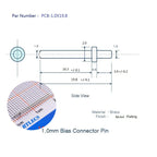 100/2000 Pcs Printed Circuit Board Male PCB Pins Gold Plated Press-Fit Tip Header Diameter 1.0 1.3 MM Brass Bias Connector Solid