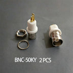 2PCS/1Set BNC to SMA Male/Female Connectors Adapter for Wireless LAN Devices Coaxial Cable WiFi or Handheld Radios