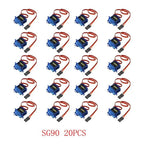 5/10/20PCS SG90 Mini Gear Micro Servo 9g 1.6KG For RC 250 450 Airplane Helicopter Car Vehicle Boat Models Spare Parts