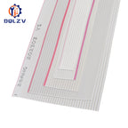 1/3/5Meter 6/8/10/16/18/20/26/34/40P 1.27mm Pitch Color Grey Flat Ribbon Cable Rainbow DuPont Wire For IDC 2.54mm FC Connector