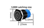 12/16/19/22MM black metal switch button self-locking latching reset power button start stop car motorcycle 6/12/24/220V on off
