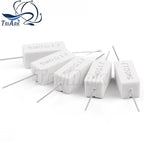 10PCS 5W 5% Cement Resistor Power Resistance 0.1 ~ 100K 0.1R 0.5R 1R 10R 100R 0.22 0.33 0.5 1 2 5 8 10 15 20 25 30 100 1K 10Kohm