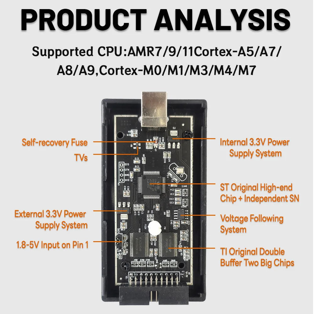USB High Speed Emulator for J-Link JTAG Debugger Emulator for J-Link V9 STM32F103C8T6 STM MCU V8 V11P V12 V12P