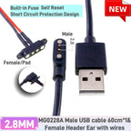 Smart Wristband Male Female Wire 2 3 4 5 Pole USB Type-C DC Charger Connector 2A DC Smart Watch Magnetic Pogo Pin Universal