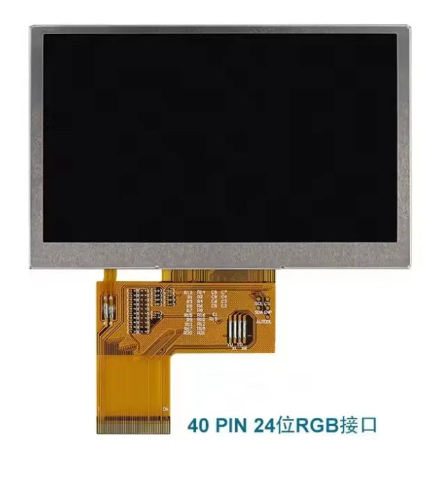 IPS 4.3 inch 40PIN HD TFT LCD Capacitive Screen (Touch/No Touch) 24Bit TTL-RGB Interface GT1151Q 6P I2C Interface 800*480