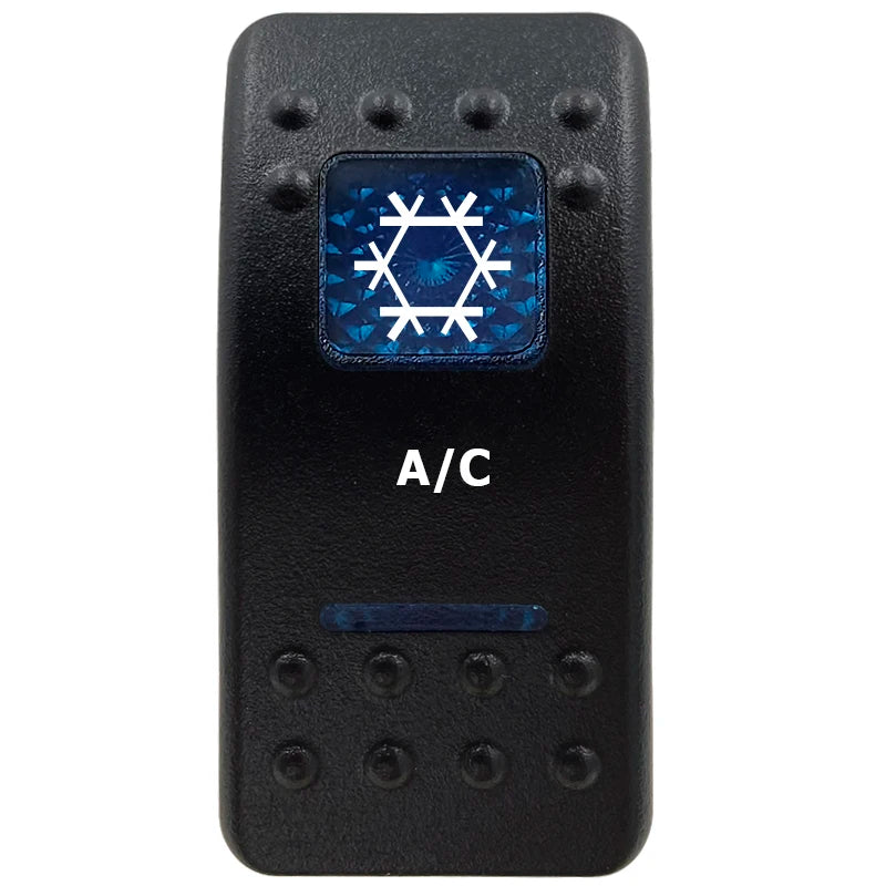 12V Marine Grade Rocker Switch SPST/ON OFF, DPDT/(ON) OFF (ON) Blue Led Light Bar for Carling ARB NARVA Replace Waterproof IP66