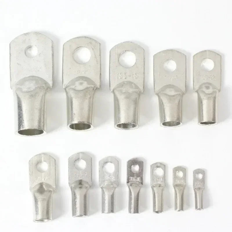 JG Copper Terminal Crimp Terminal Ring Lug Tin Plated Terminal For Connection Electric Cable Power M6 M8 M10 M12 Solid Connector