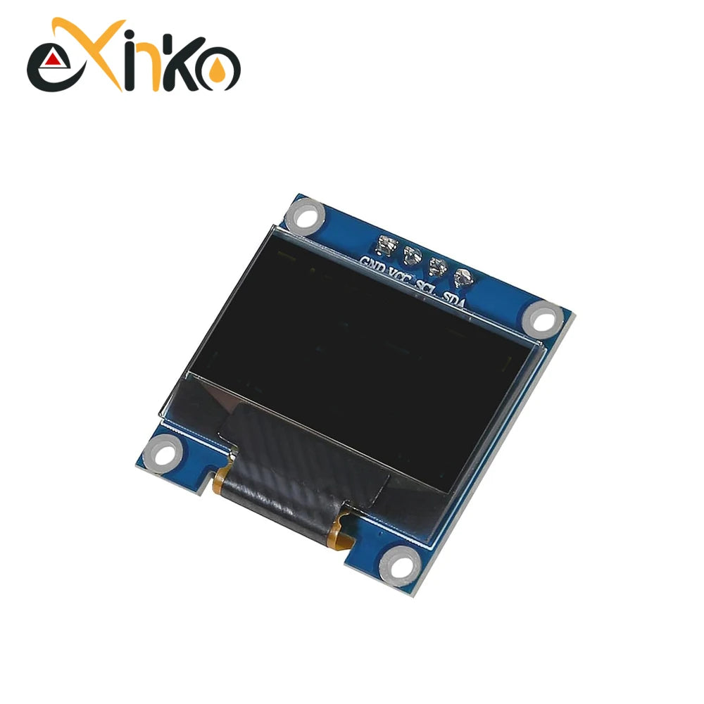 0.96 Inch OLED Display Module SSD1315 I2C IIC SPI Serial 128X64 LCD 4 Pin YellowBlue White for Arduino Pin Headers Soldered