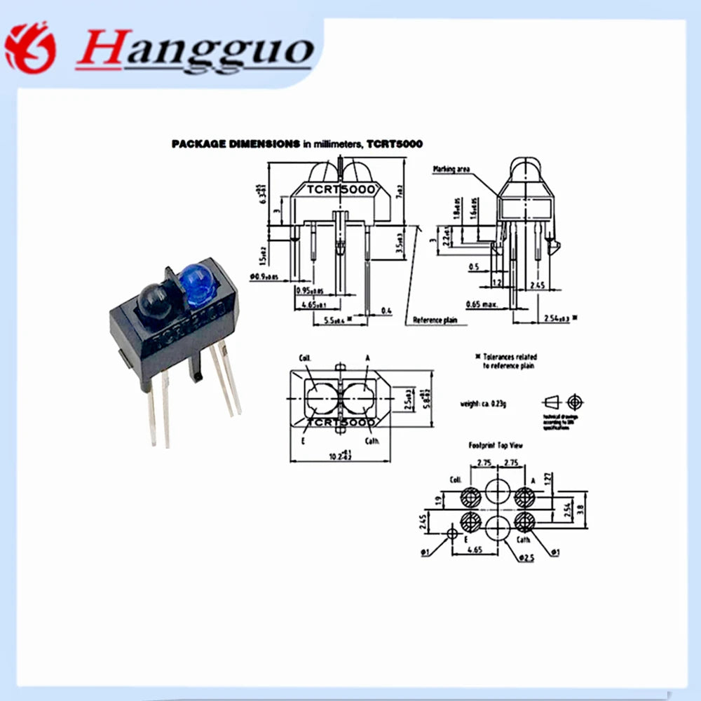 10pcs/Lot TCRT5000L TCRT5000 Reflective Infrared Optical Sensor Photoelectric Switches Best quality