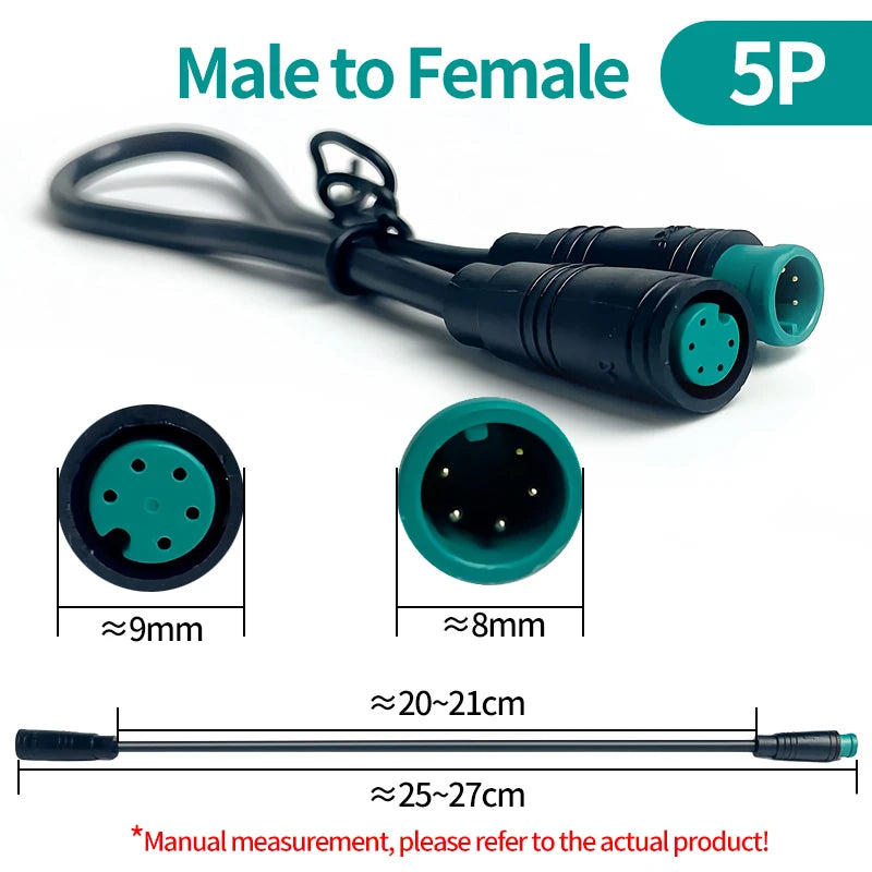 4Pcs M8 IP67 Waterproof Sensor Cable Connector 2 3 4 5 6 Pin Male Female Plug Socket 20cm Wire Extension Kit Industrial