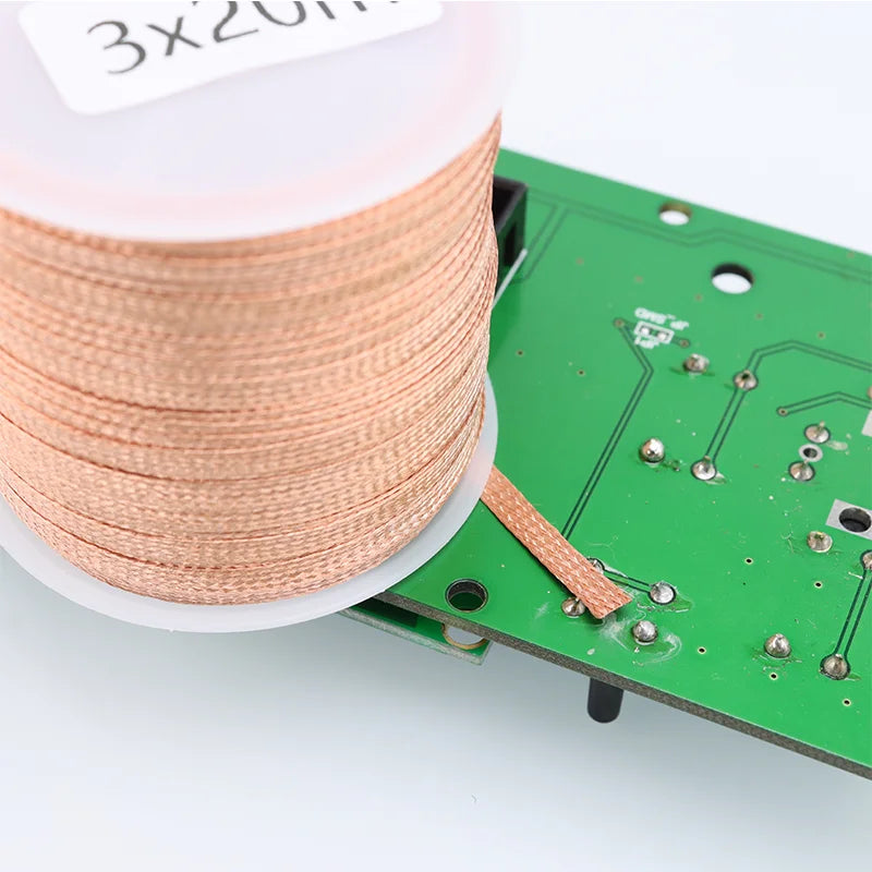6M/10M/20M Copper Welding Wick Wire Solder Paste Rosin Flux for PCB Board Soldering Iron Oxidation Resistivity Desoldering Braid