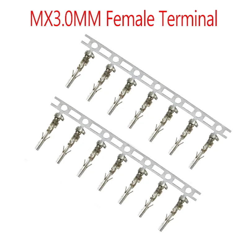 Mx3.0 3.0mm Pitch Micro-fit 3.0 Connector Housing 2*1/2/3/4/5/6/8/10/12 Pin Male + Terminal 43030 2p/3p/4p/5p 43025