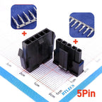 10Sets Micro-Fit 3.0 MM Receptacle Housing + Plug Shell Panel Mount Ear + Male Female Crimp Terminal 2 3 4 5 6 7 8 9 10 Circuits
