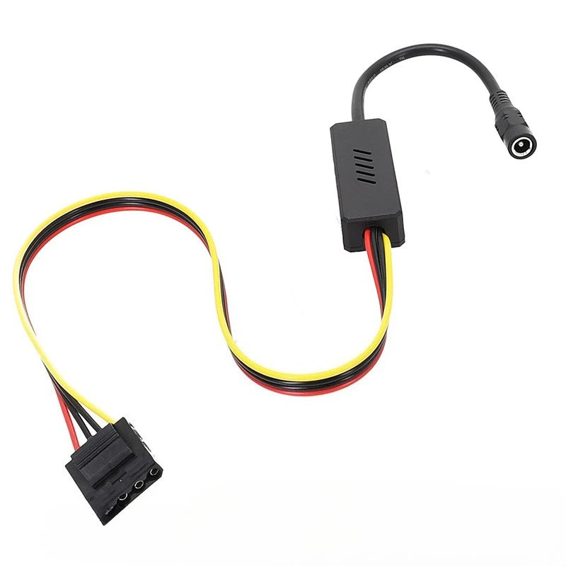 DC 5525 To SATA IDE Hard Drive Power Supply Cable DC 12V To 4Pin Molex/ SATA Hard Drive Cable Step-down Voltage Regulator