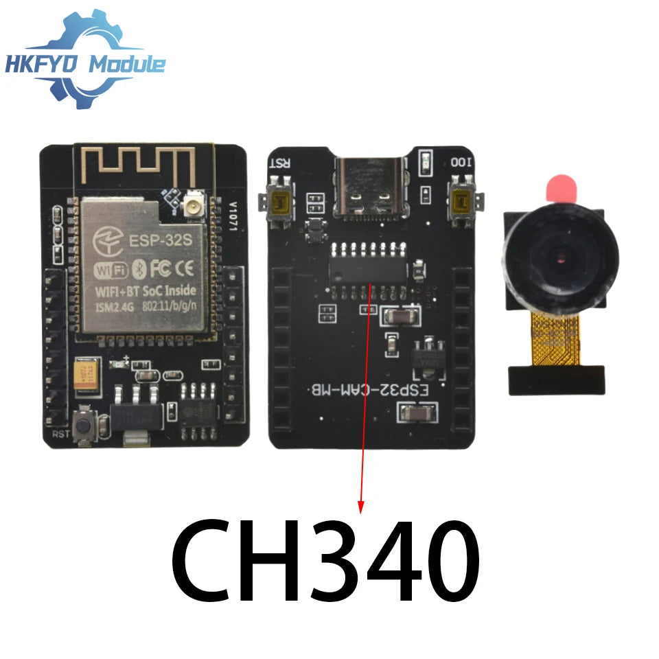 ESP32 Cam WiFi Bluetooth Development Module Board with OV2640 OV3660 Camera Module Intelligence BT Type-C CH340 FT232  Nixie Kit