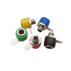 25Pcs Binding Post 4mm Banana Socket Female Connector 4mm Banana Plugs Test Speaker Jack Nut Panel Mount Terminals Adapter
