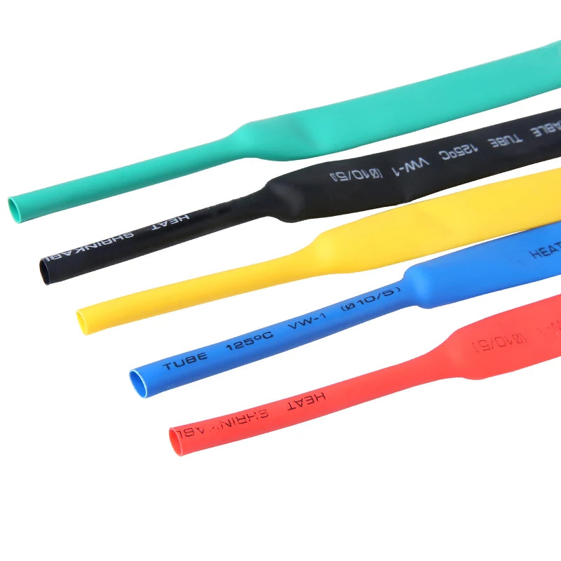127-800 Pcs Boxed Heat Resistant Tubing Heat Shrinkable Tubing Heat Shrink Packaging Kit Electrical Connection Cable Protection