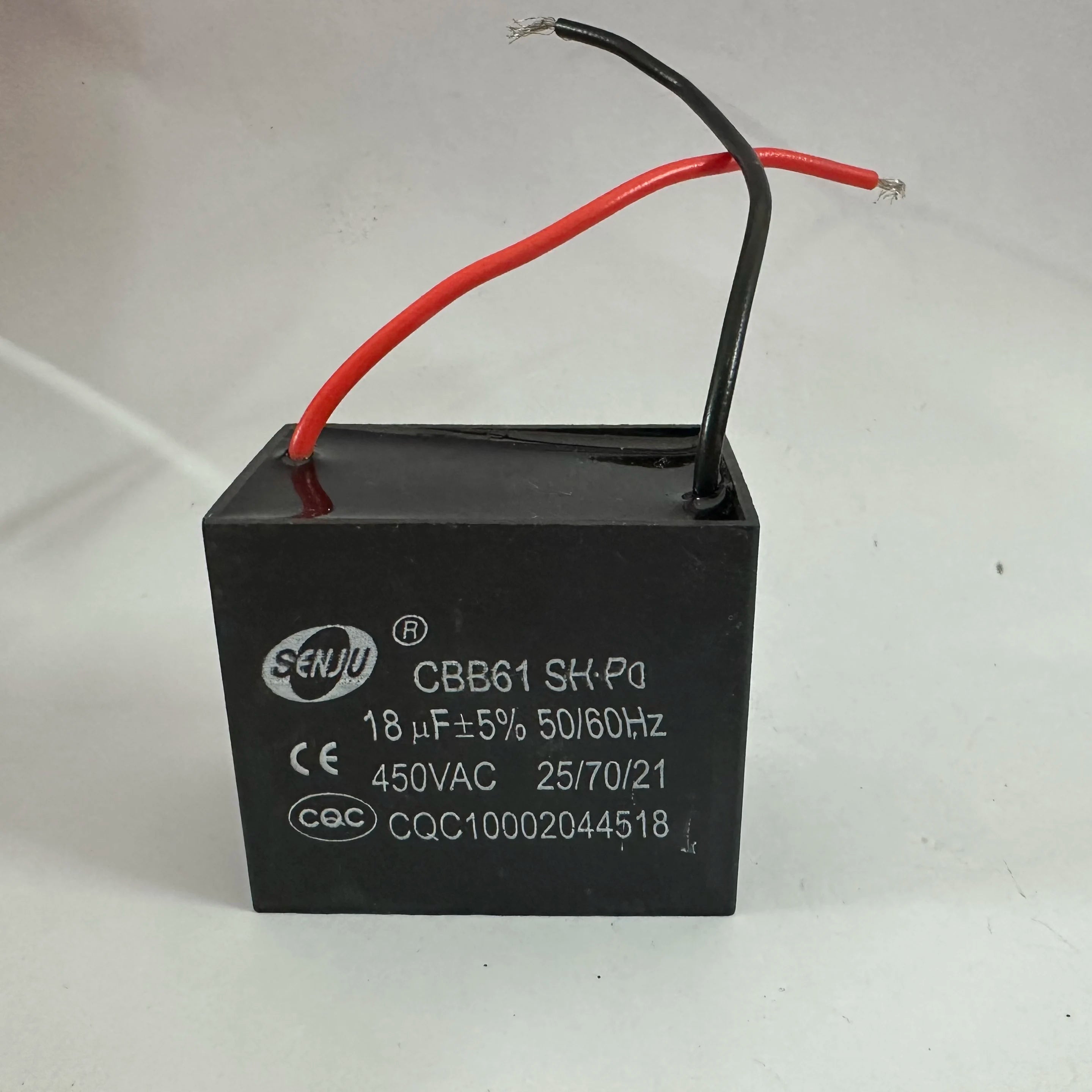 CBB61 Motor Start Capacitor 450V AC Fan Condenser1/1.2/1.5/1.8/2/2.5/3/4/5/6/8/10UF