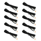 10pcs 10K Ohm 1% 3435 Thermistor Temperature Sensor Cylinder Probe With Wire Thermistor Temperature Sensor Waterproof