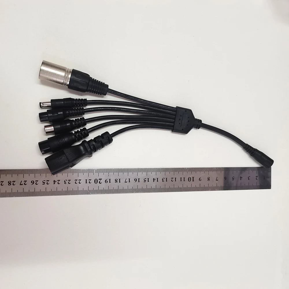 1PC DC Adapter Converter Plug 5.5mm*2.1mm Female to XLR 3Pin 5.5*2.5MM 8.0x1.6MM RCA M12 M16 IEC C13 Power Adapter Connector